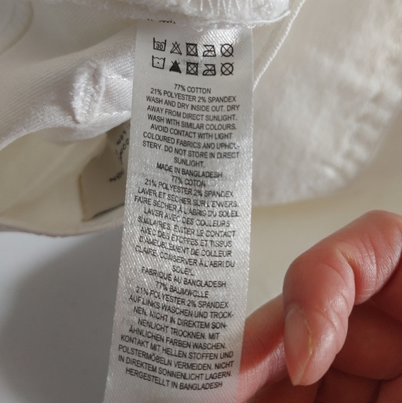 French Connection Size 6 White Ankle Jeans - Picture 5 of 7